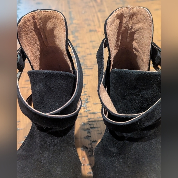 F.P. sz.6.5 (36.5) Cedar Clog Platform Suede - Picture 8 of 14